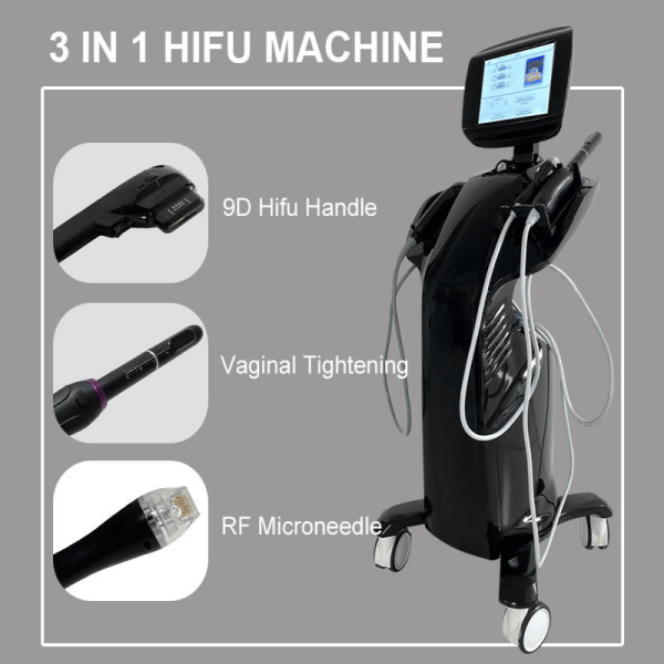 Black Vertical 9D hifu+RF+vaginal