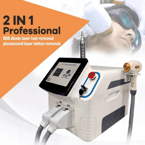 Portable 808nm diode laser + pico laser
